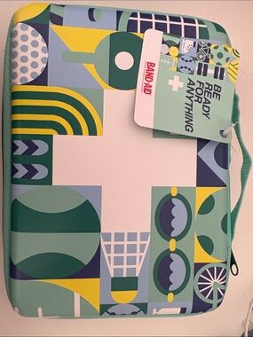 Limited edition target Band-Aid Case in Teal & Green
